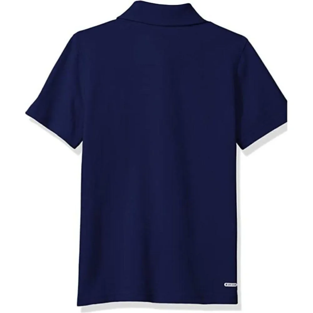 Performance Pique Short-sleeved Polo Boys Blue XS